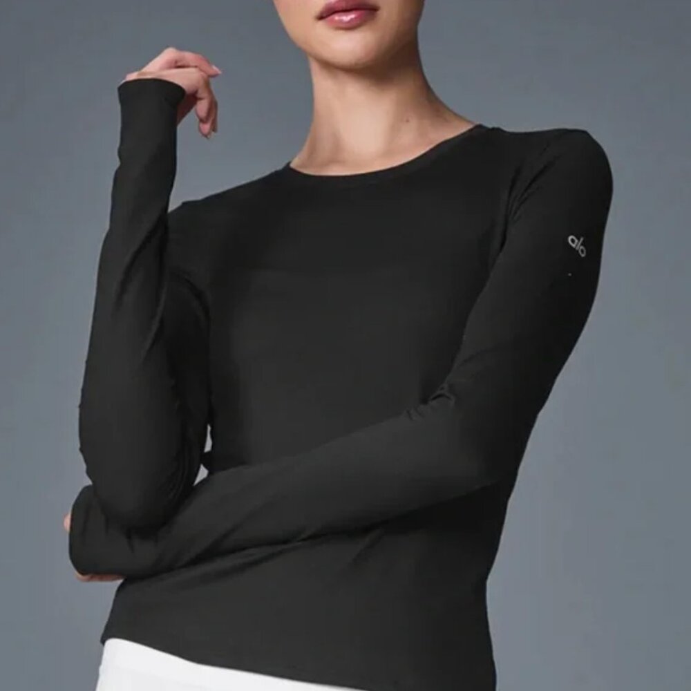 ALO Yoga Alosoft Finesse Long Sleeve-Size XS